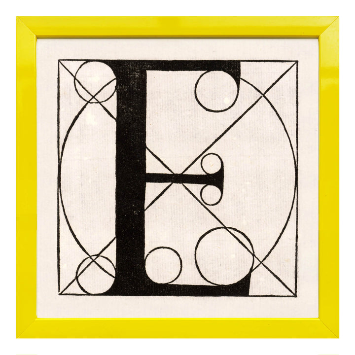 Architectural Letter E from De Divina Proportione by Leonardo da Vinci