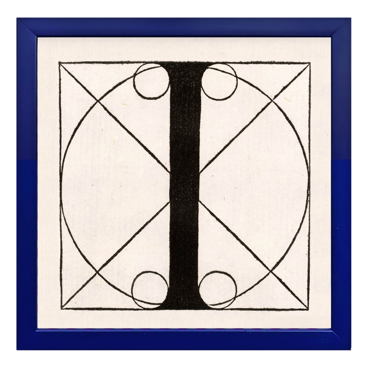 Architectural Letter I from De Divina Proportione by Leonardo da Vinci