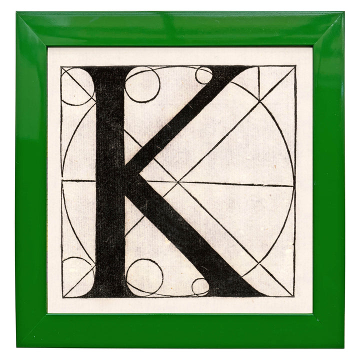 Architectural Letter K from De Divina Proportione by Leonardo da Vinci