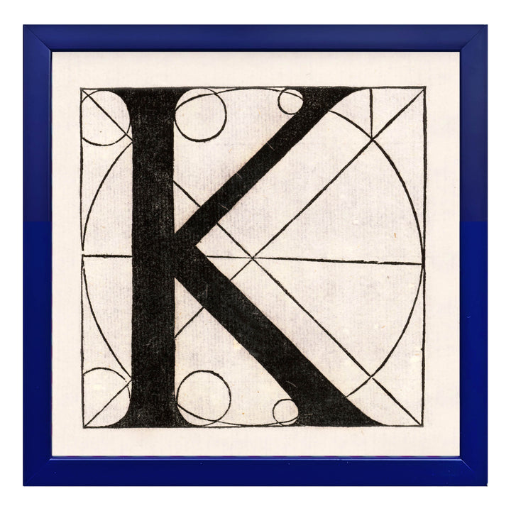 Architectural Letter K from De Divina Proportione by Leonardo da Vinci