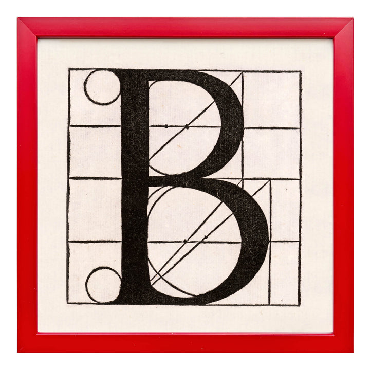 Architectural Letter B from De Divina Proportione by Leonardo da Vinci