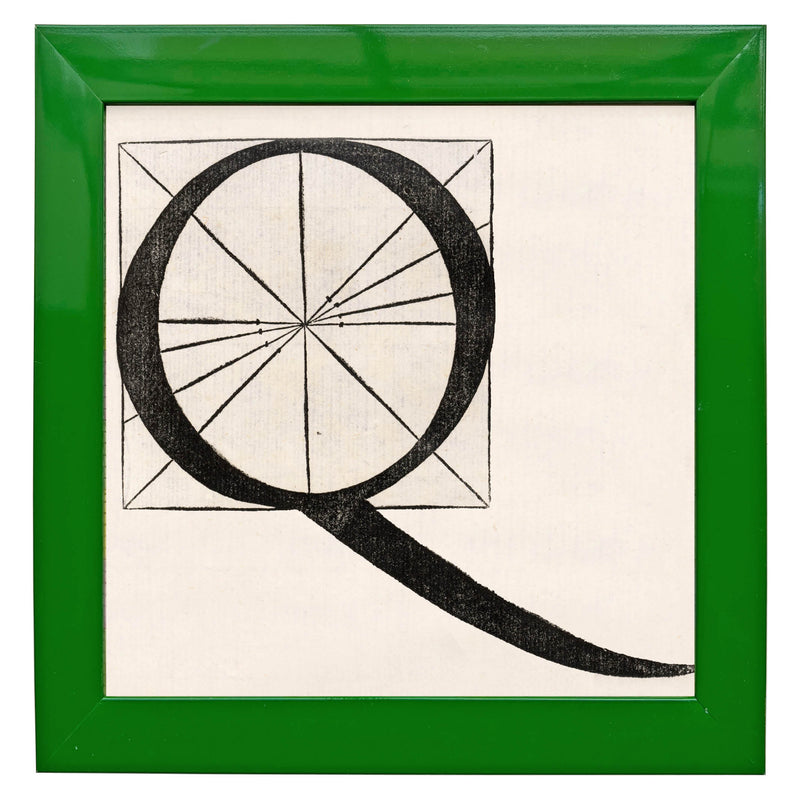 Architectural Letter Q from De Divina Proportione by Leonardo da Vinci