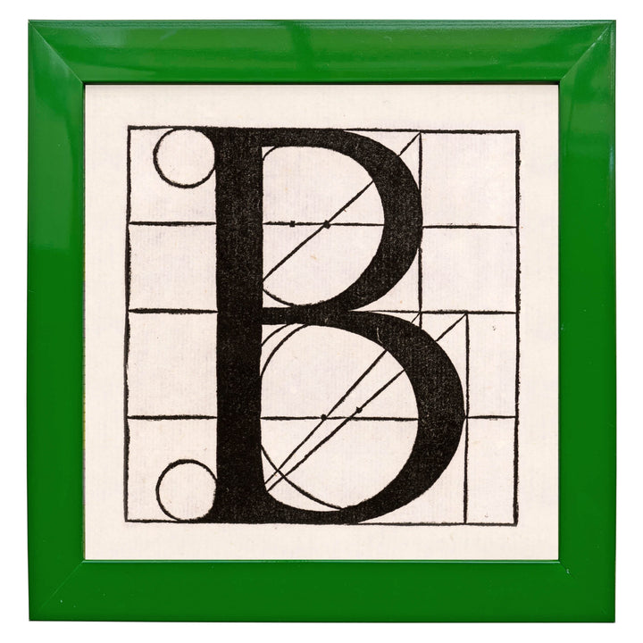 Architectural Letter B from De Divina Proportione by Leonardo da Vinci