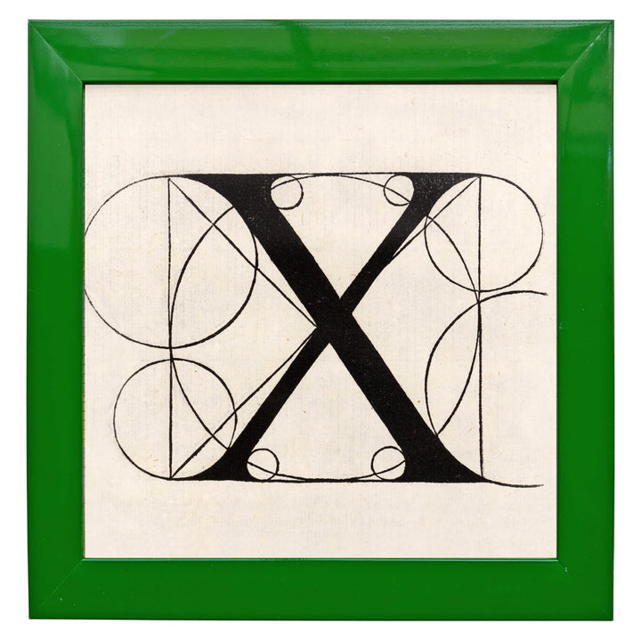 Architectural Letter X from De Divina Proportione by Leonardo da Vinci