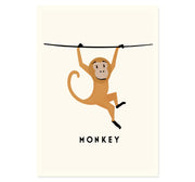 Monkey By Erik Wintzell Art Print