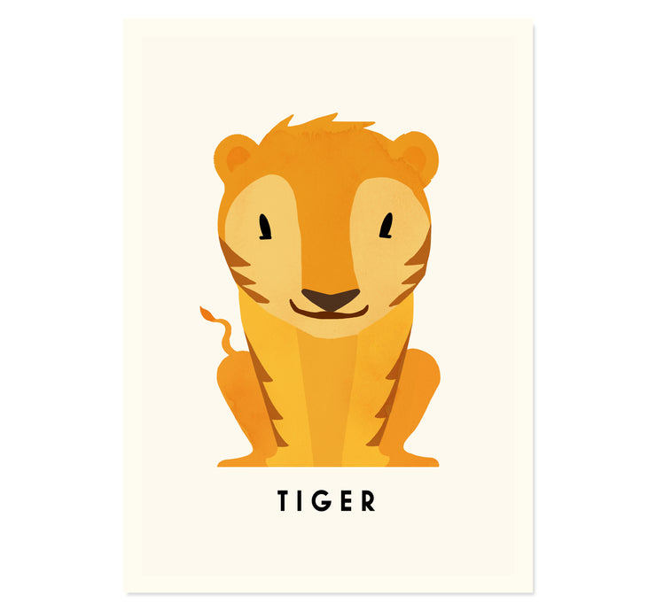 Tiger By Erik Wintzell Art Print