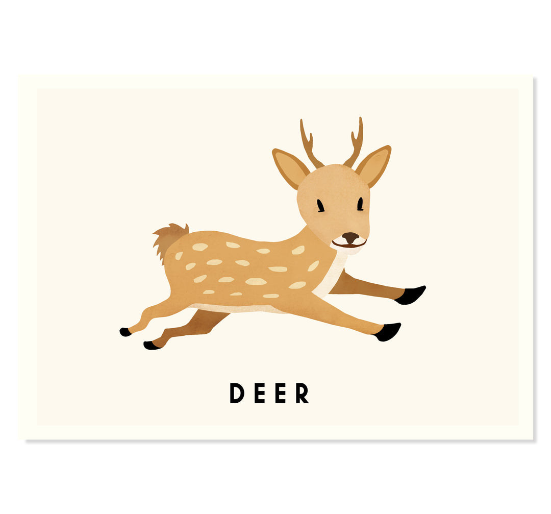 Deer By Erik Wintzell Art Print