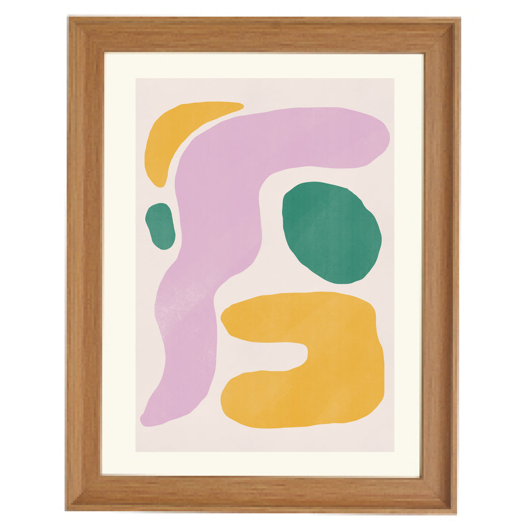 Color Pastel Abstract By Little Dean Art Print