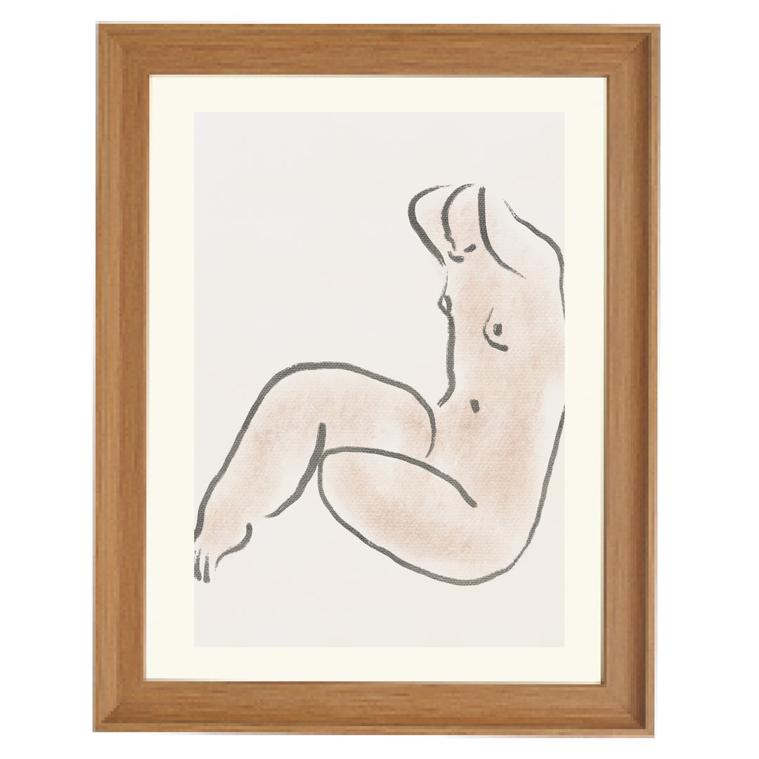 Pastel nude 02 By Little Dean Art Print