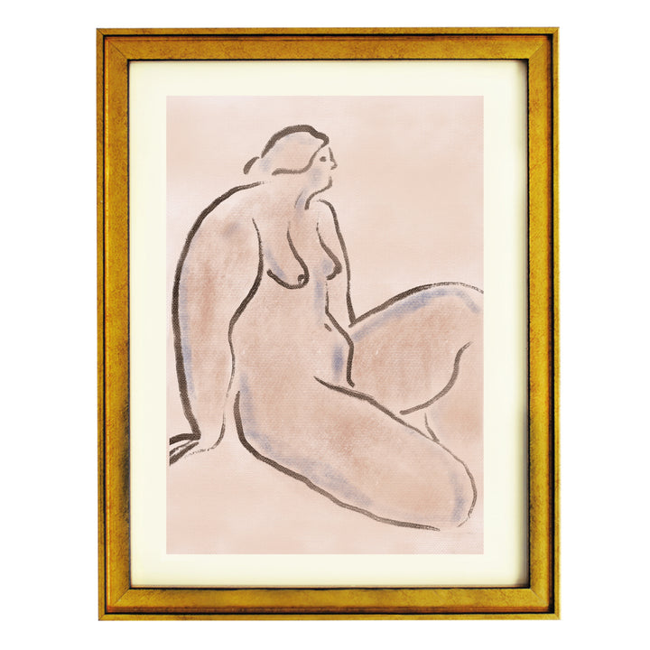 Pastel nude 06 By Little Dean Art Print