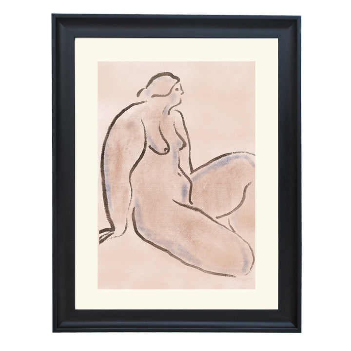 Pastel nude 06 By Little Dean Art Print