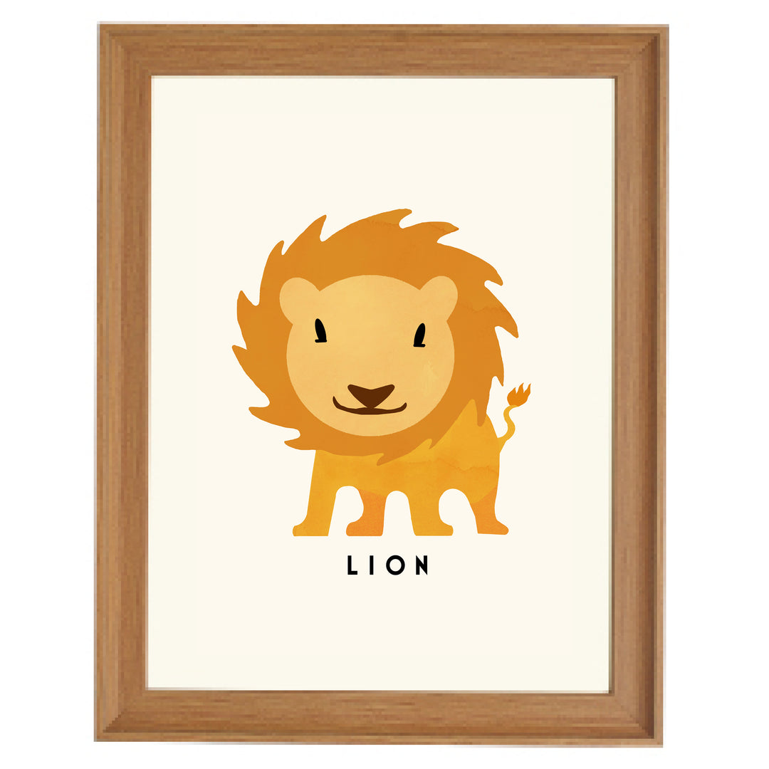 Lion By Erik Wintzell Art Print