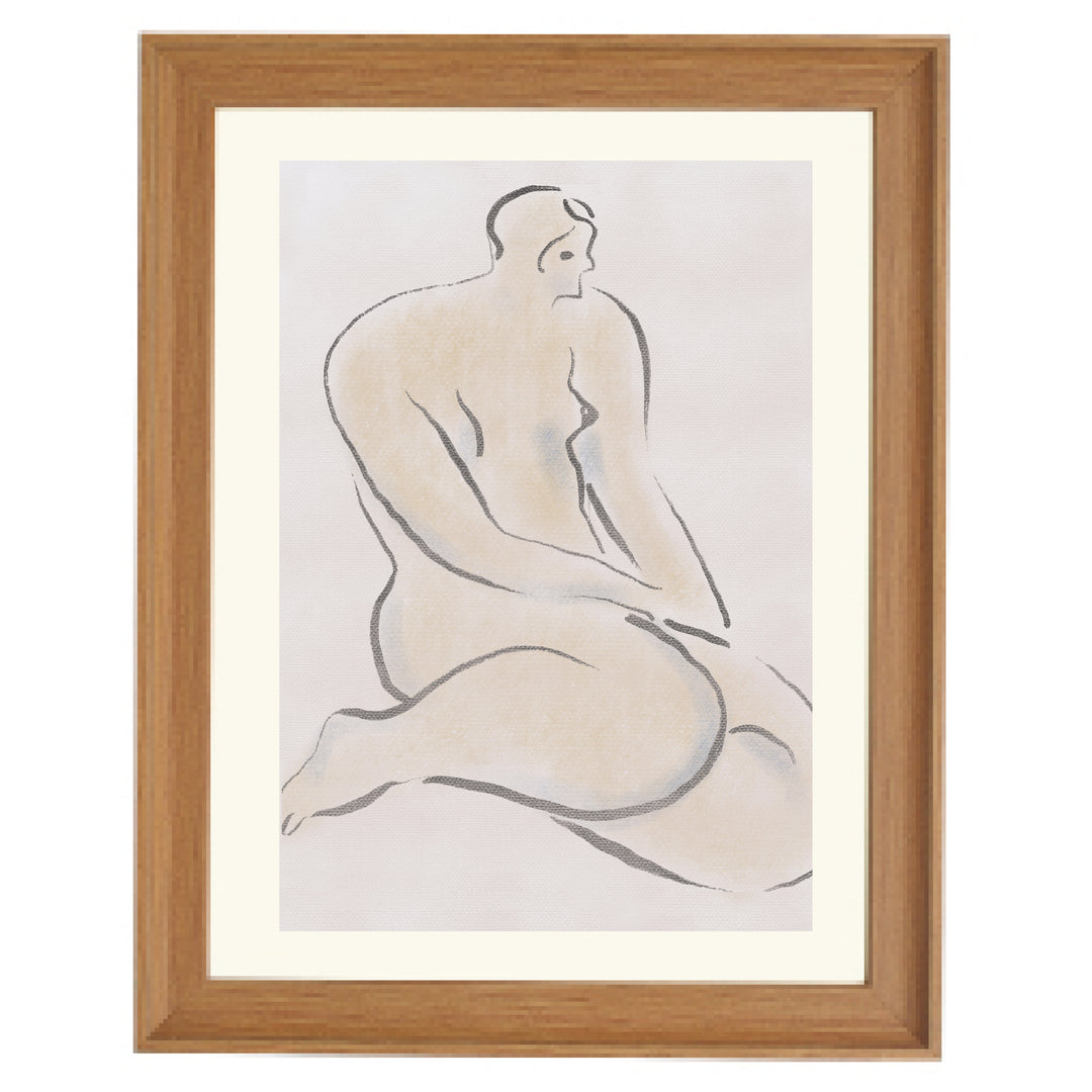 Pastel nude 04 By Little Dean Art Print