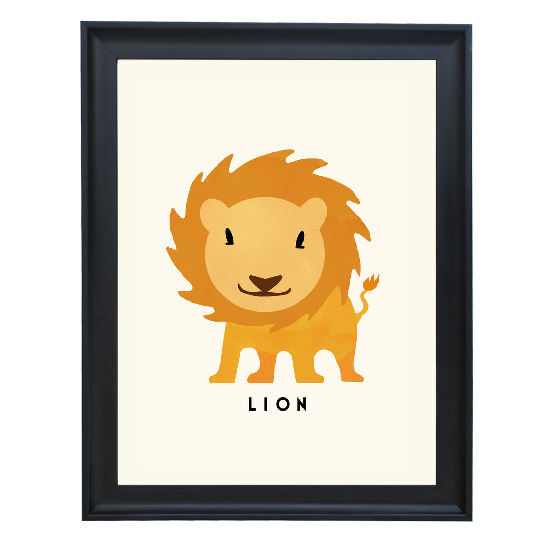 Lion By Erik Wintzell Art Print