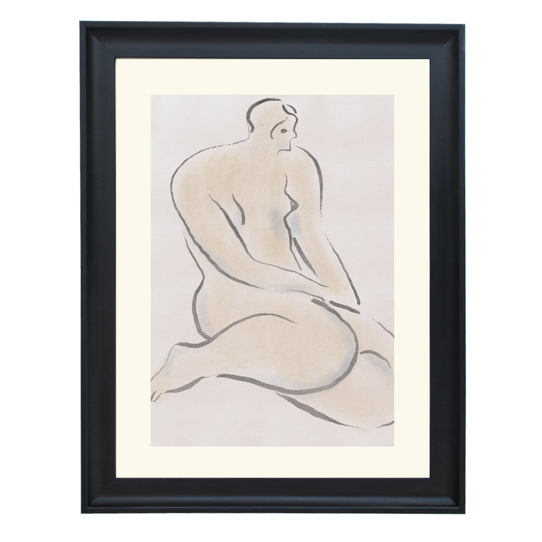 Pastel nude 04 By Little Dean Art Print