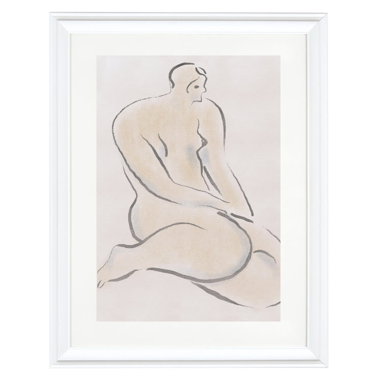 Pastel nude 04 By Little Dean Art Print