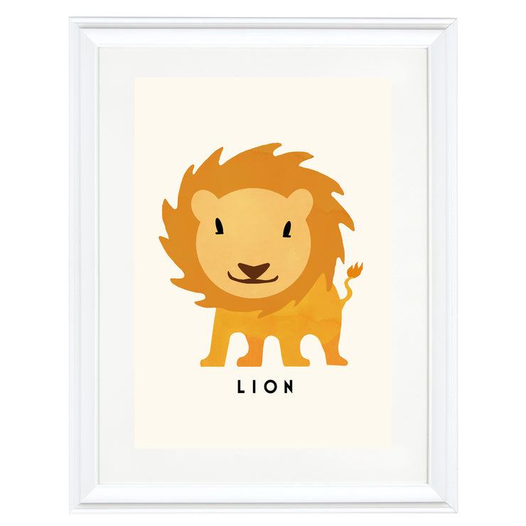 Lion By Erik Wintzell Art Print