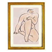Pastel nude 07 By Little Dean Art Print