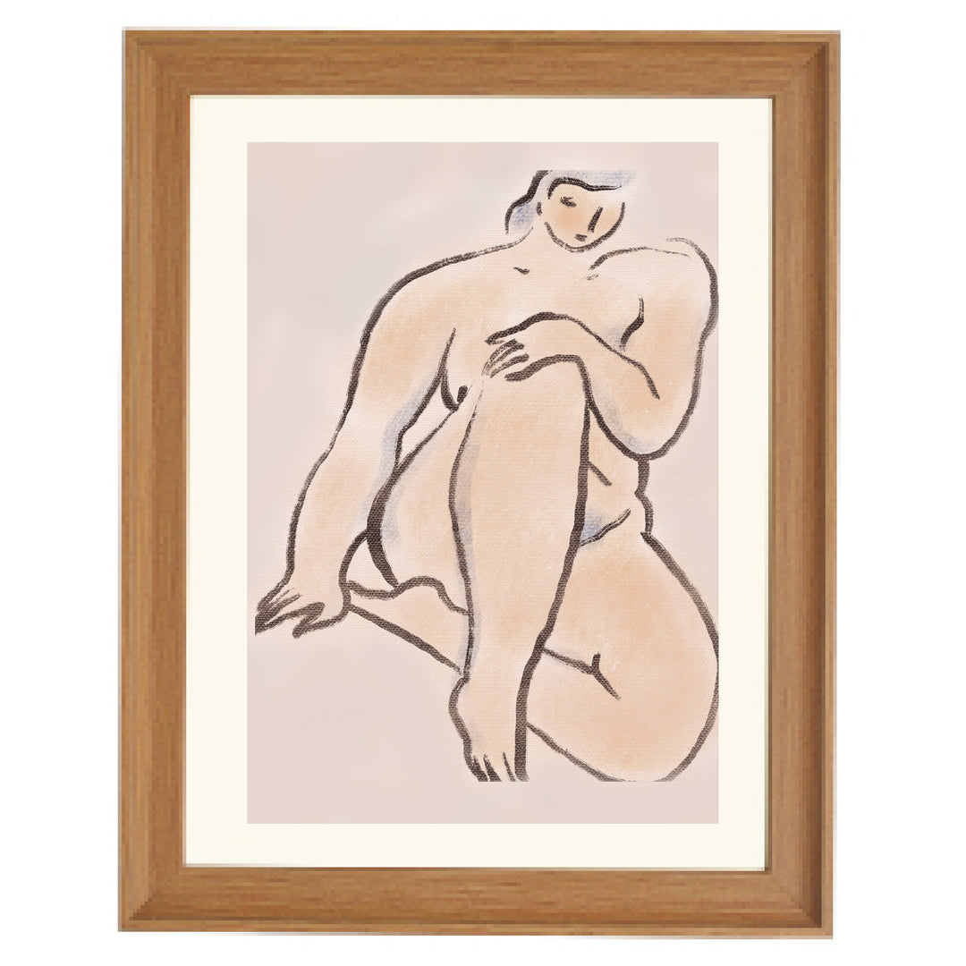 Pastel nude 07 By Little Dean Art Print