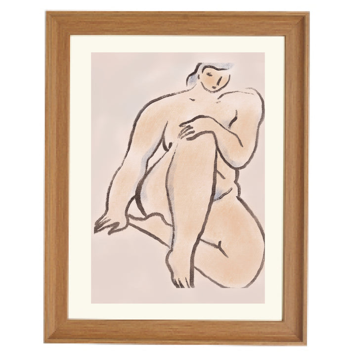 Pastel nude 07 By Little Dean Art Print