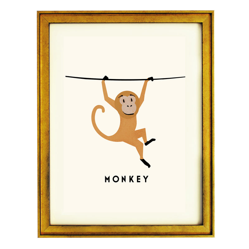 Monkey By Erik Wintzell Art Print