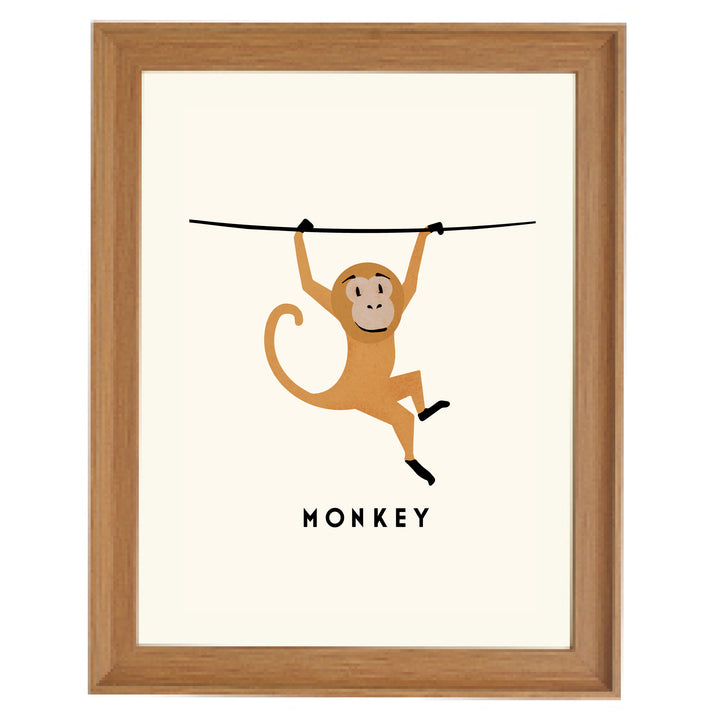 Monkey By Erik Wintzell Art Print