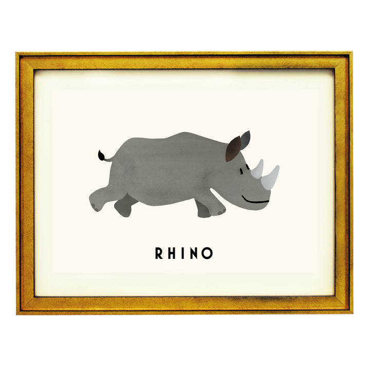 Rhino By Erik Wintzell Art Print