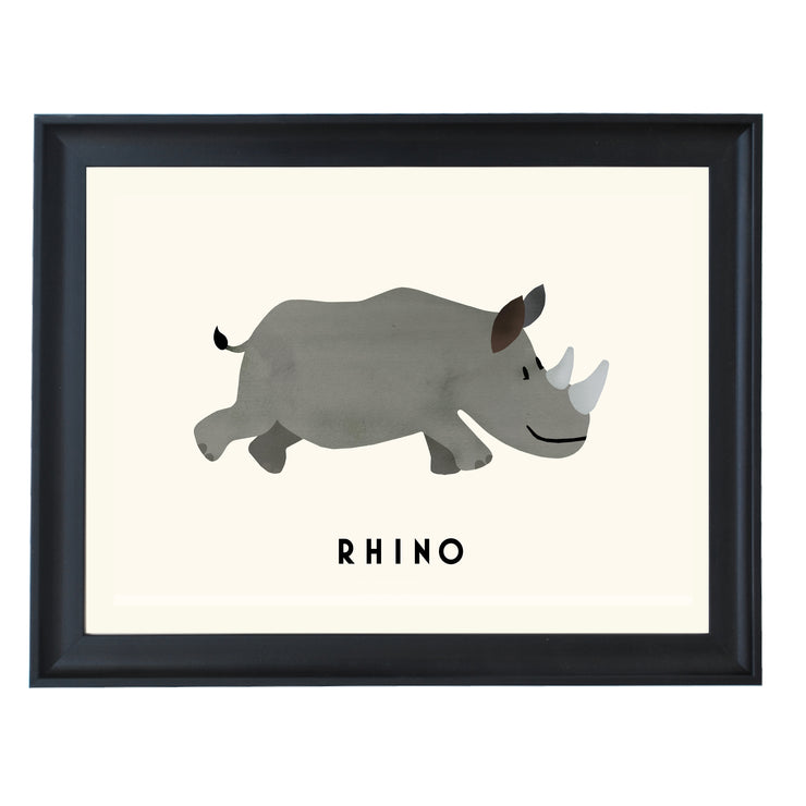 Rhino By Erik Wintzell Art Print