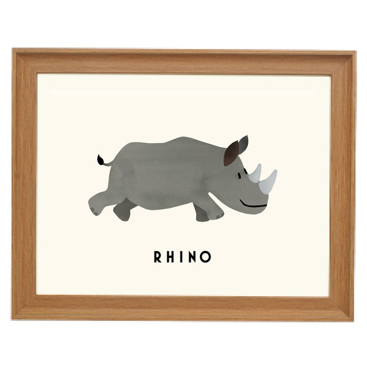 Rhino By Erik Wintzell Art Print