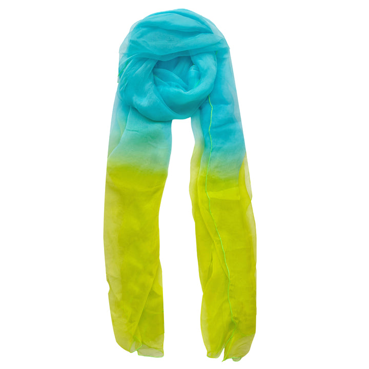 Aqua & Lime Ombre Scarf
