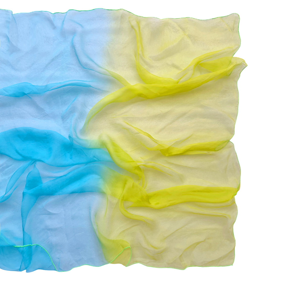 Aqua & Lime Ombre Scarf