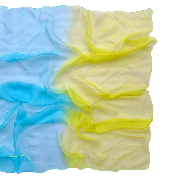 Aqua & Lime Ombre Scarf