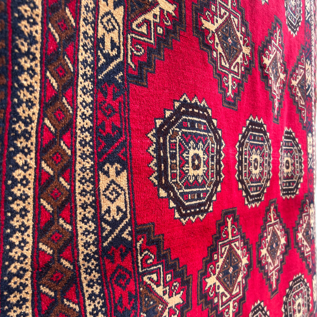 Laali Baluchi, one-of-a-kind Afghan rug — detail