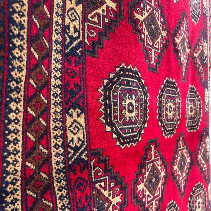 Laali Baluchi, one-of-a-kind Afghan rug — detail