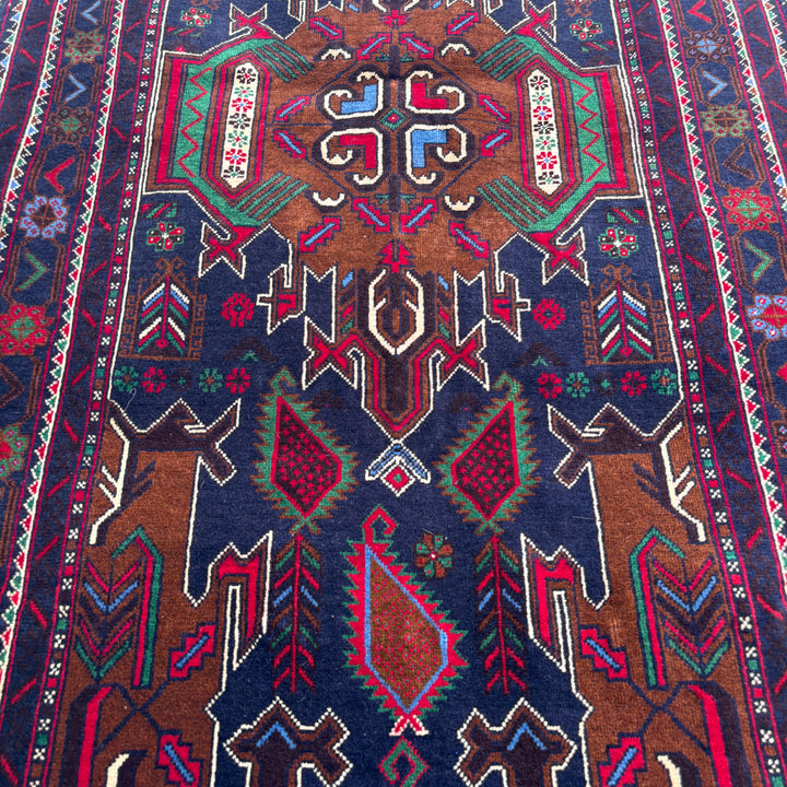 Shab Baluchi, one-of-a-kind Afghan rug — additional view