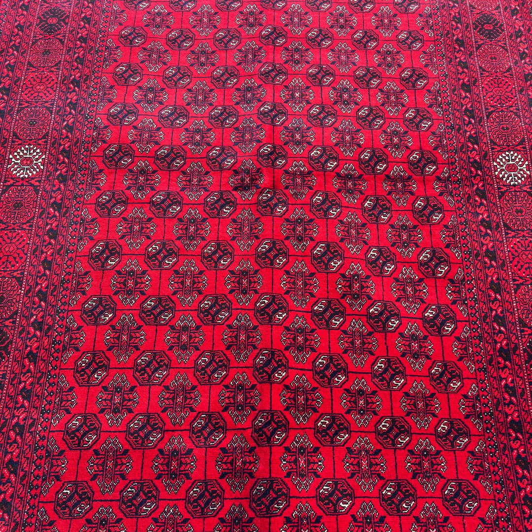Angaar Mouri, one-of-a-kind Afghan rug — additional view