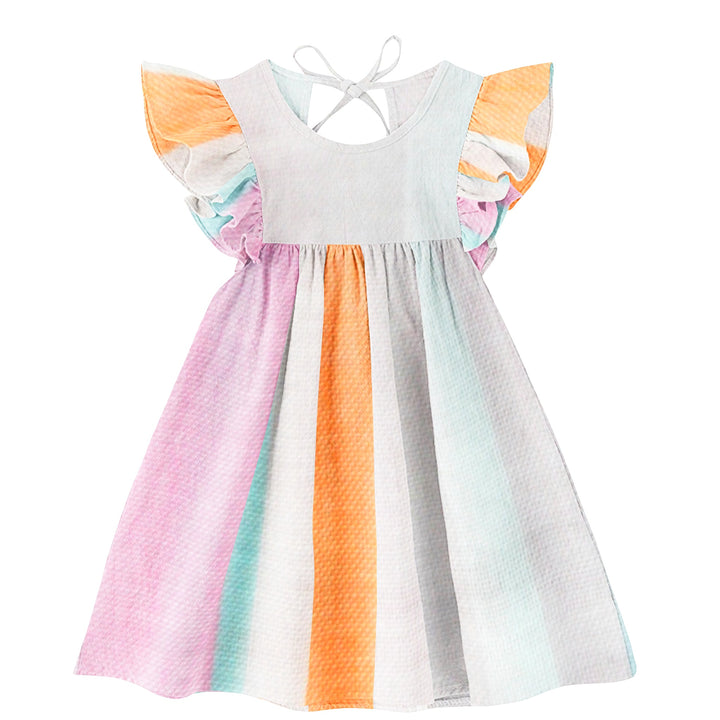 Organic Sleeve Nightdress - Pink & Orange