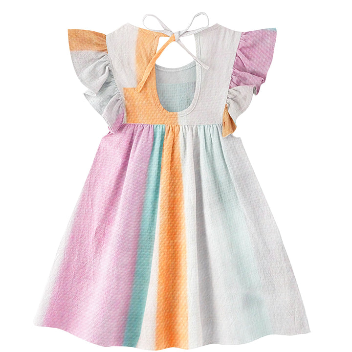 Organic Sleeve Nightdress - Pink & Orange