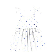 Organic Sleeveless Nightdress - Blue Dot