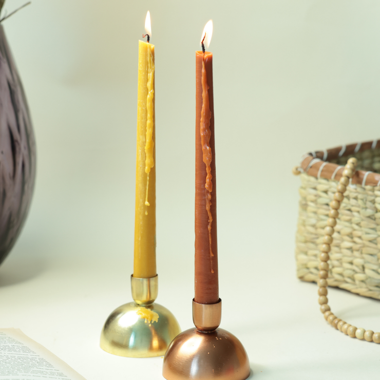 WARM TONES TAPPER CANDLE SET