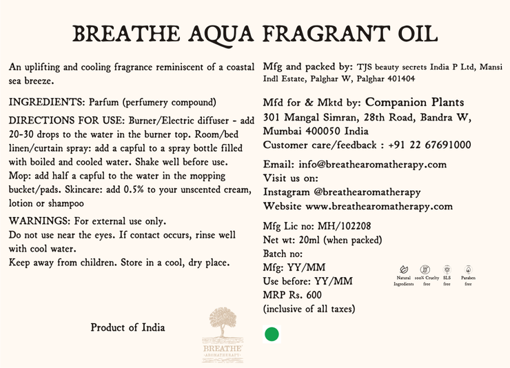 Aqua Fragrant Oil