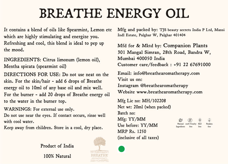 Breathe Energy Oil