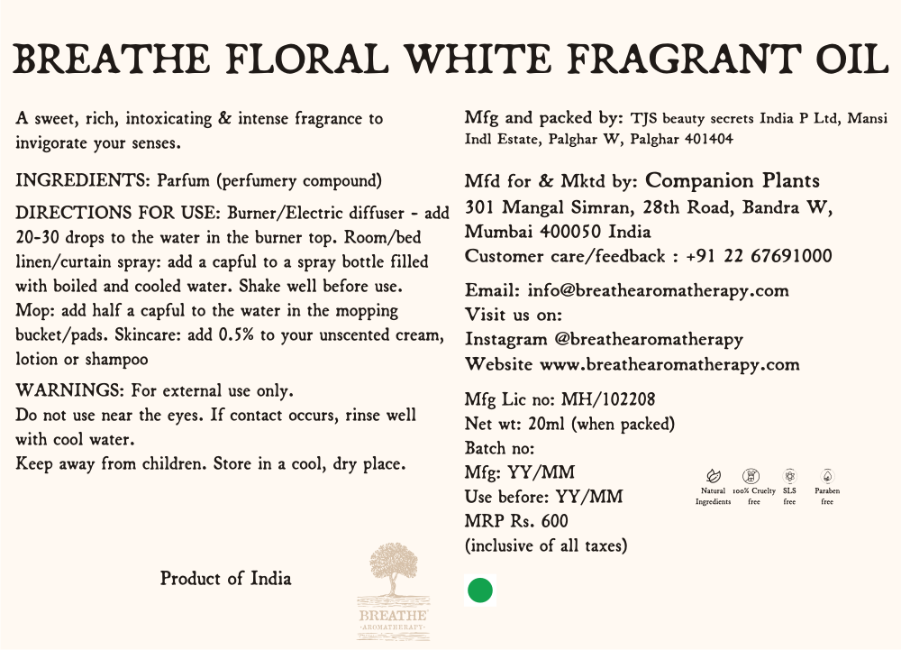 Floral White Fragrant Oil