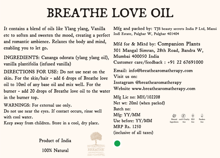 Breathe Love Oil