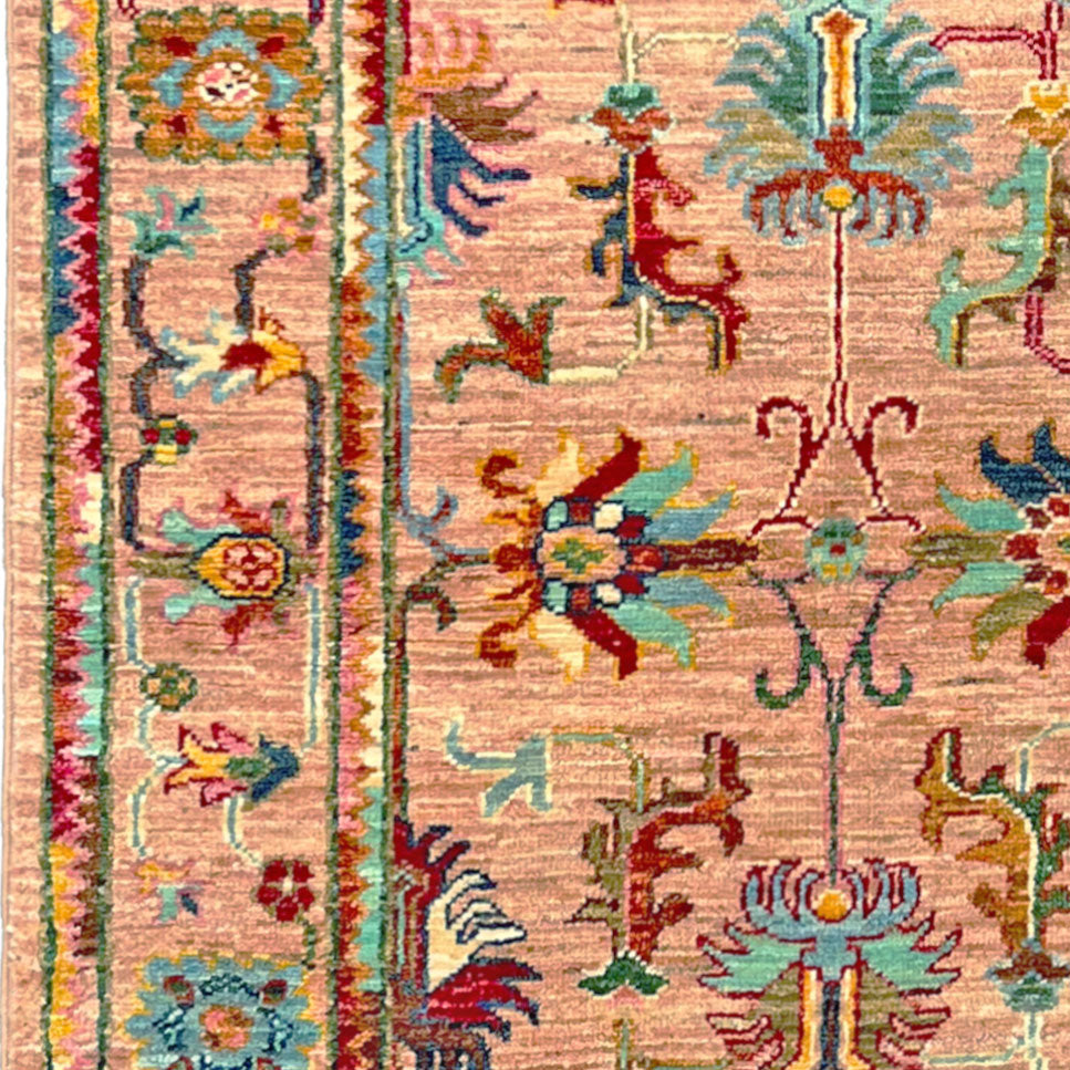 Gulabi Chobi, one-of-a-kind Afghan rug — additional view