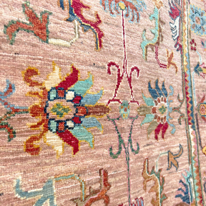 Gulabi Chobi, one-of-a-kind Afghan rug — additional view