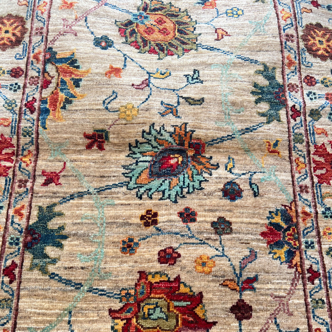 Champa Chobi, one-of-a-kind Afghan rug — detail