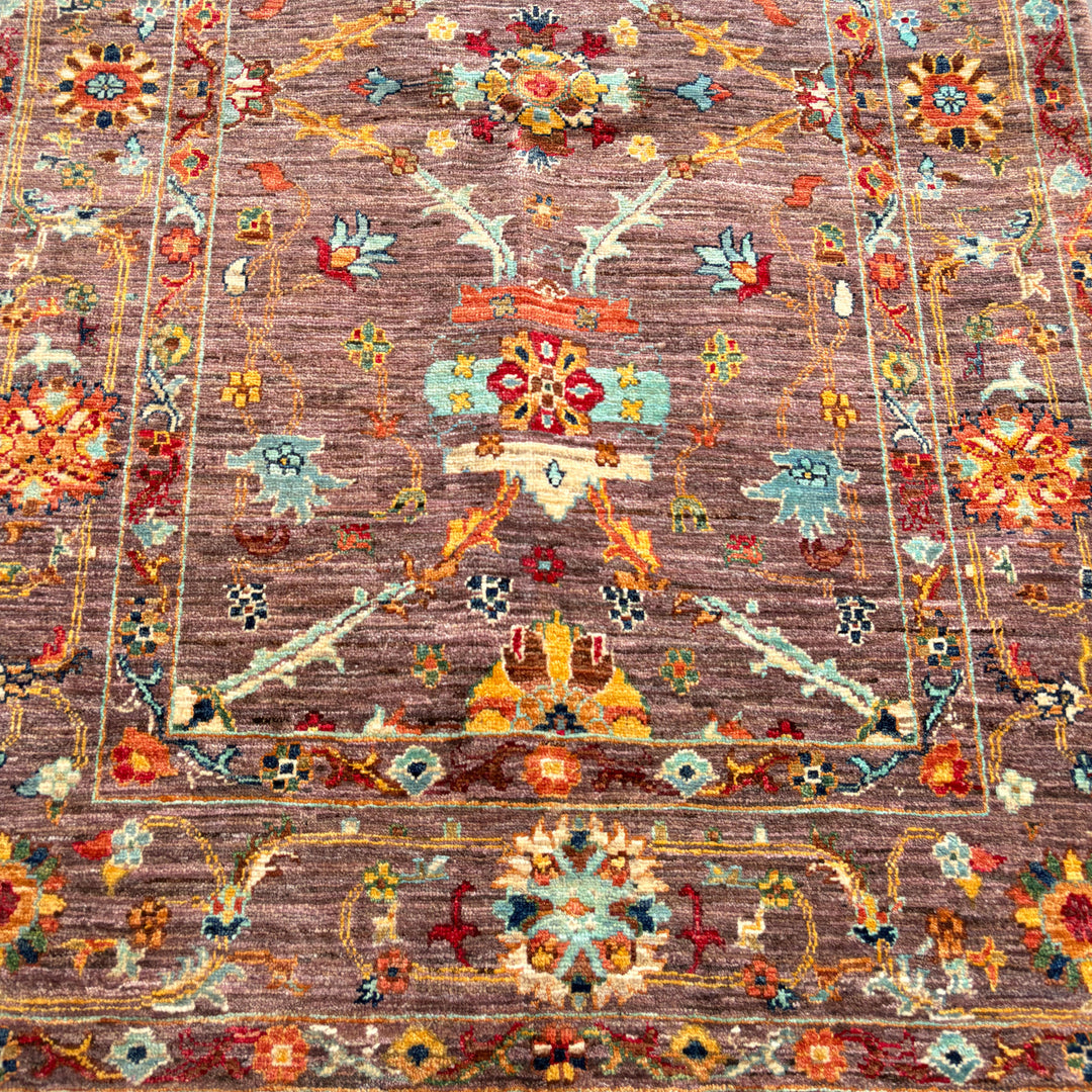 Jamun Chobi, one-of-a-kind Afghan rug — pattern detail