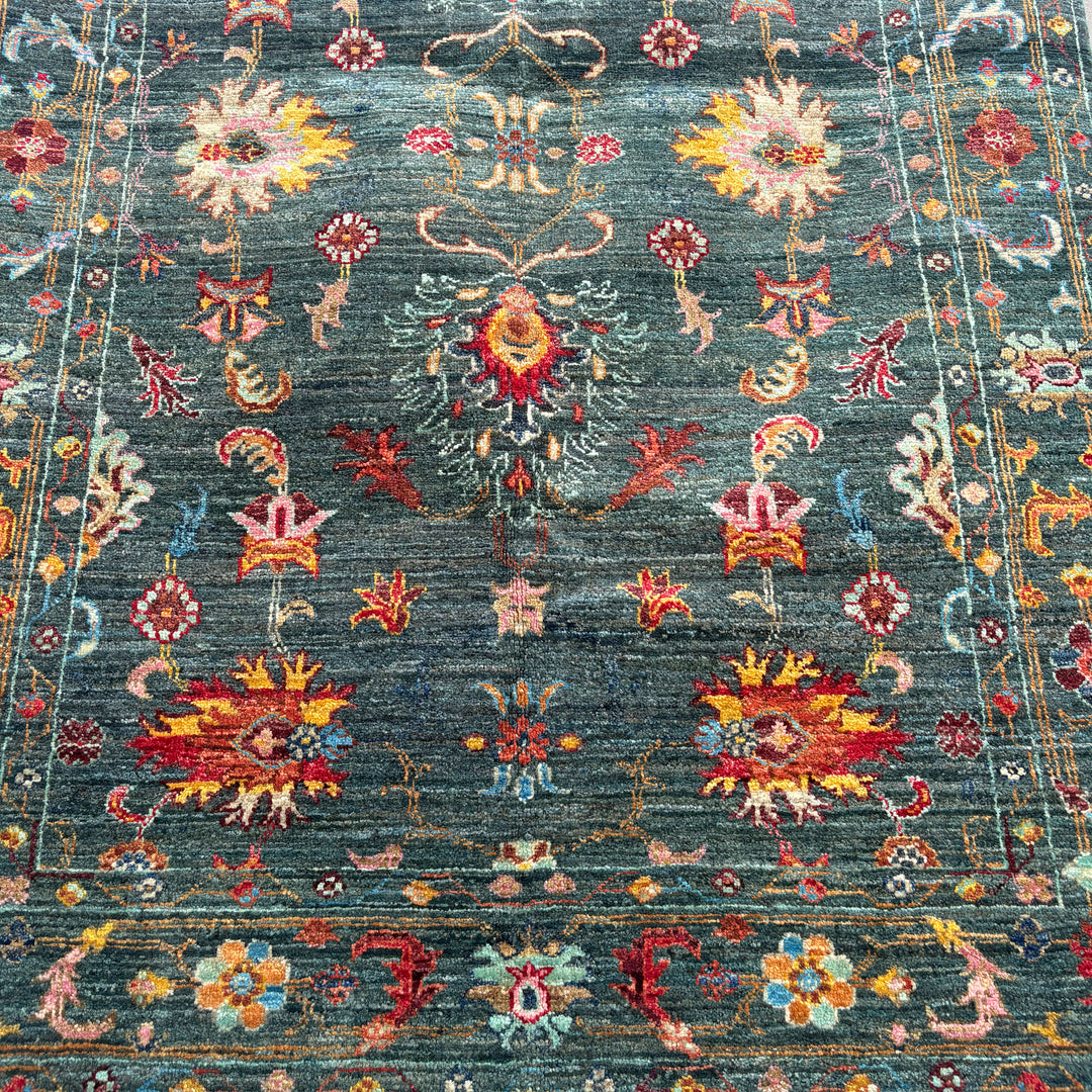 Jangal Chobi, one-of-a-kind Afghan rug — detail