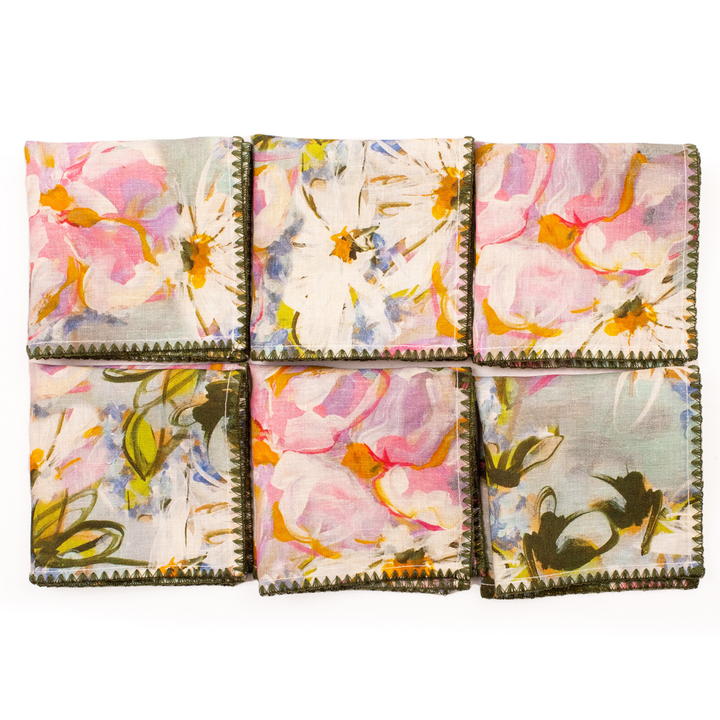 Cocktail Napkins - Pink Floral